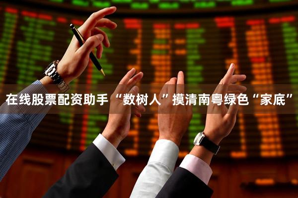 在线股票配资助手 “数树人”摸清南粤绿色“家底”