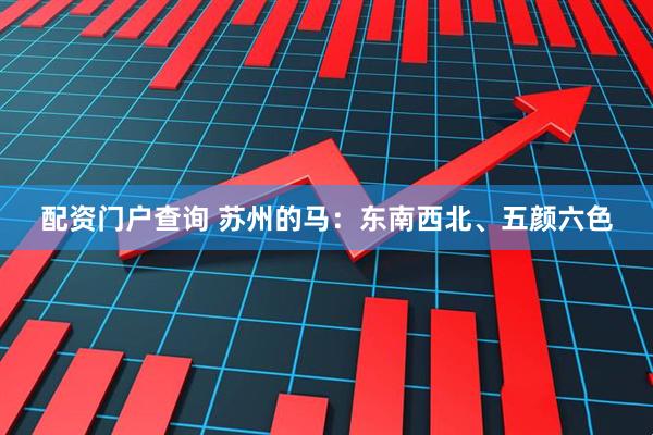配资门户查询 苏州的马：东南西北、五颜六色