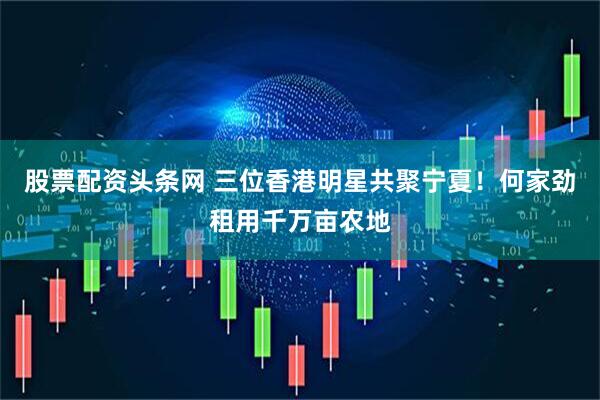 股票配资头条网 三位香港明星共聚宁夏！何家劲租用千万亩农地